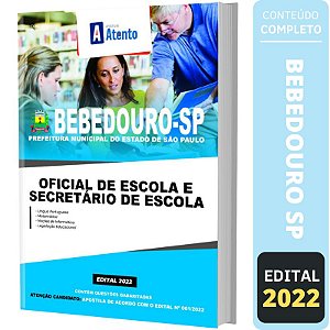 Apostila Prefeitura Bebedouro SP - Oficial de Escola