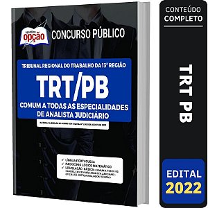 Apostila TRT PB Comum Especialidades de Analista Judiciário