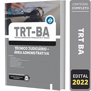 Apostila TRT BA - Técnico Judiciário - Área Administrativa