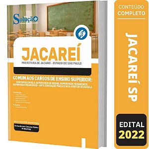 Apostila Prefeitura Jacareí SP Comum Cargos Ensino Superior
