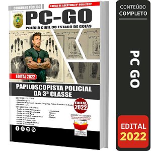 Apostila Concurso Pc Go - Papiloscopista Da Polícia Civil De Goiás