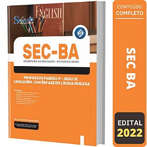 Apostila Concurso SEC BA - Professor Grau 3 - Língua Inglesa
