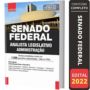 Apostila Senado Federal - Analista Legislativo Administração