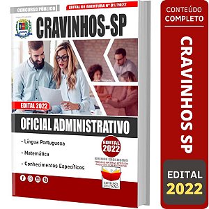 Apostila Prefeitura Cravinhos SP - Oficial Administrativo