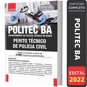 Apostila Concurso POLITEC BA PERITO TÉCNICO DE POLÍCIA CIVIL