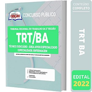 Apostila Concurso TRT BA - Técnico Judiciário Enfermagem
