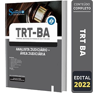 Apostila Concurso Trt Ba - Analista - Área Judiciária