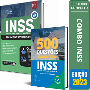 Kit Apostila Inss Técnico 2024 + Livro de Questões Técnico INSS