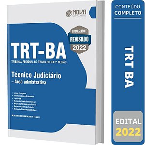 Apostila TRT BA 5ª Região - Técnico Área Administrativa