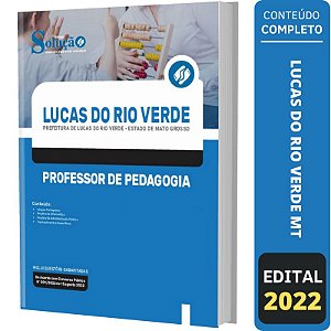 Apostila Lucas do Rio Verde - Professor de Pedagogia