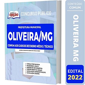 Apostila Oliveira MG - Comum Cargos Ensino Médio Técnico