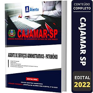 Apostila Câmara Cajamar-SP - Agente Serviços - Patrimônio