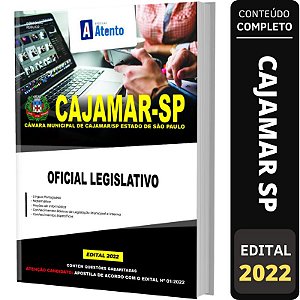 Apostila Câmara Cajamar-SP - Oficial Legislativo
