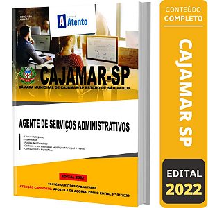 Apostila Câmara Cajamar-SP - Agente Serviços Administrativos