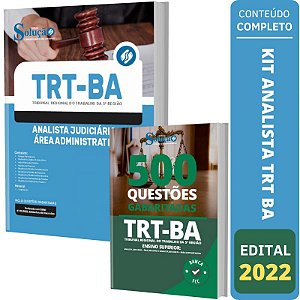Kit Apostila TRT BA- Analista Área Administrativa + Testes