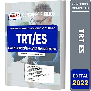 Apostila Concurso TRT ES - Analista Área Administrativa