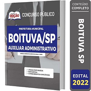 Apostila Prefeitura Boituva SP - Auxiliar Administrativo