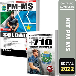Kit Apostila PM MS - Soldado + Caderno de Testes