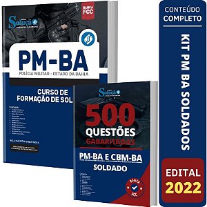 Kit Apostila Concurso PM BA - Soldado + Caderno de Testes