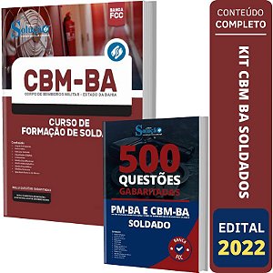 Kit Apostila Concurso CBM BA - Soldado + Caderno de Testes