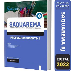 Apostila Prefeitura Saquarema RJ - Professor Docente 1