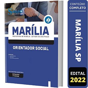 Apostila Prefeitura de Marília SP - Orientador Social