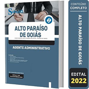 Apostila Alto Paraíso de Goiás GO - Agente Administrativo