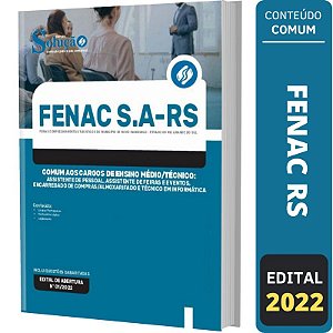 Apostila Concurso FENAC RS - Cargos de Ensino Médio Técnico