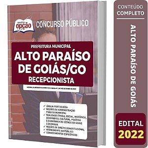 Apostila Alto Paraíso de Goiás GO - Recepcionista