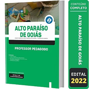 Apostila Alto Paraíso de Goiás GO - Professor Pedagogo