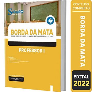 Apostila Prefeitura Borda da Mata MG - Professor I