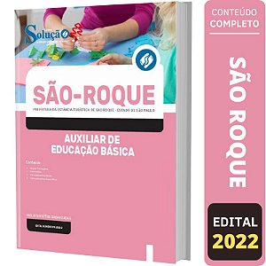 Apostila São Roque SP - Auxiliar de Educação Básica