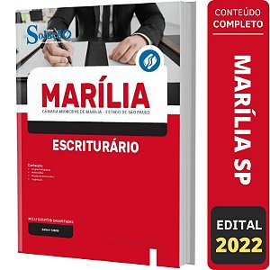 Apostila Câmara Marília SP - Escriturário