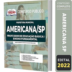 Apostila Concurso Americana SP - PEB 1 - Ensino Fundamental