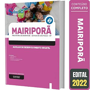 Apostila Mairiporã SP - Auxiliar de Desenvolvimento Infantil