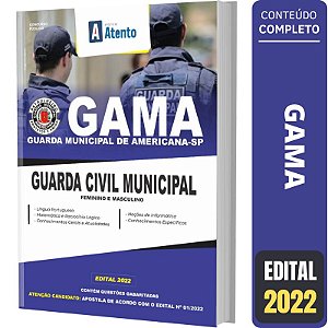 Apostila Concurso Gama - Guarda Municipal de Americana SP
