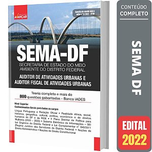 Apostila Concurso SEMA DF - Conhecimentos Básicos - Auditor