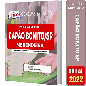 Apostila Prefeitura Capão Bonito SP - Merendeira