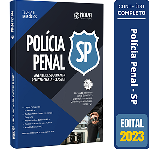Apostila Polícia Penal - SP 2023 - Agente de Segurança Penitenciária - Agente Penitenciário - SAP SP