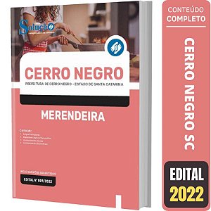 Apostila Prefeitura Cerro Negro SC - Merendeira