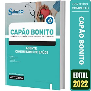 Apostila Concurso Capão Bonito SP Agente Comunitário Saúde