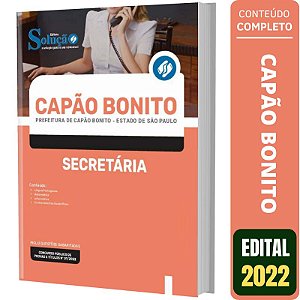 Apostila Concurso Capão Bonito SP - Secretária
