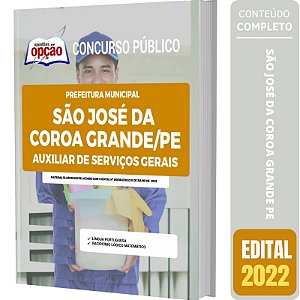 Apostila São José da Coroa Grande PE - Auxiliar de Serviços