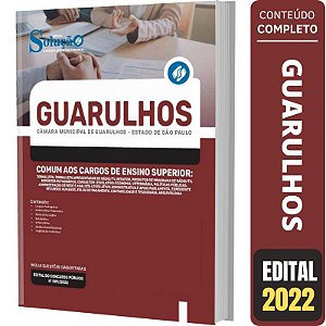 Apostila Câmara de Guarulhos SP - Cargos de Ensino Superior