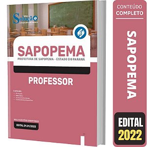 Apostila Prefeitura Sapopema PR - Professor