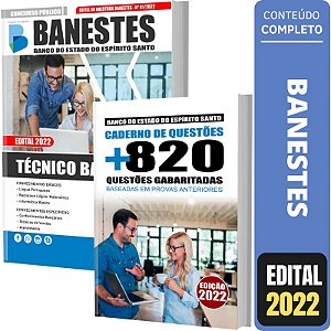 Kit Apostila Concurso BANESTES - Técnico Bancário + Testes