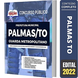 Apostila Concurso Palmas TO - Guarda Metropolitano
