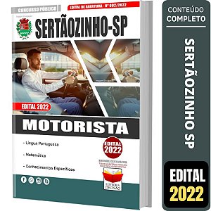 Apostila Concurso SERTÃOZINHO SP - MOTORISTA