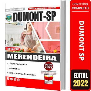 Apostila Concurso Dumont Sp - Merendeira