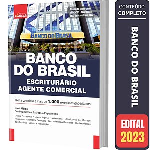 Apostila Banco Do Brasil 2023 Escriturário Agente Comercial